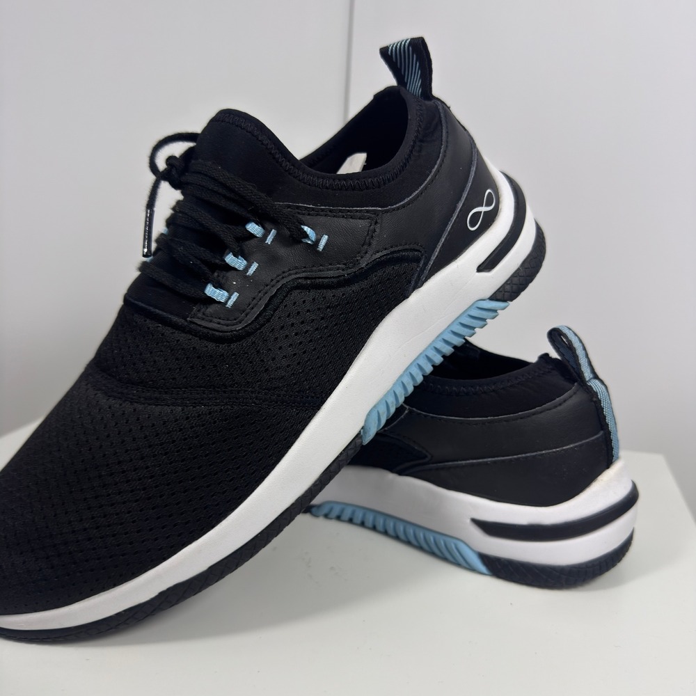 Infinity by Cherokee Dart Nursing Size 10 Womens Black Blue Athletic Sneakers